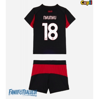 AC Milan Christopher Nkunku #18 Echipament de Fotbal Replică 2025-26 Copii Acasa (+ Șorturi)